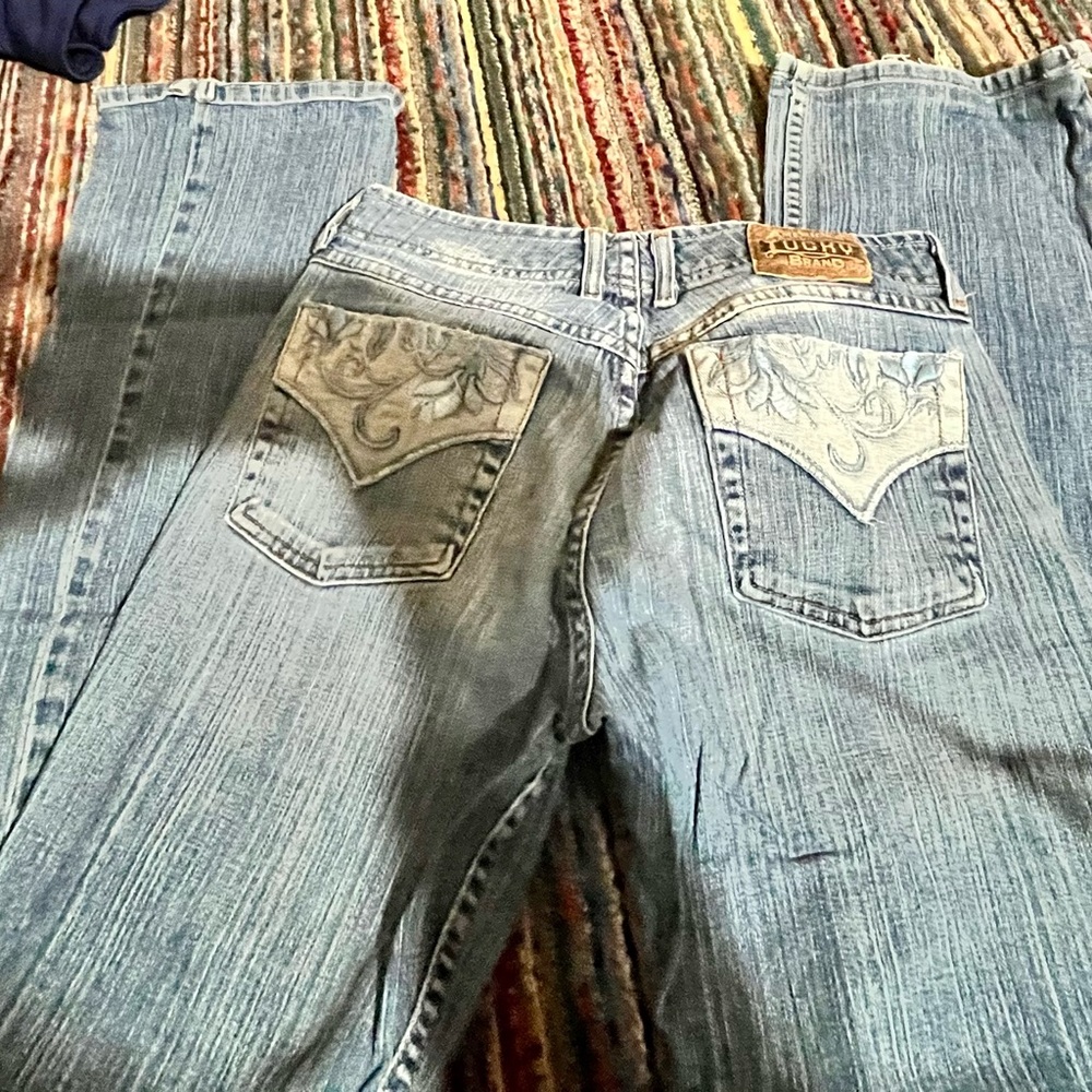 Lucky Brand Blue Floral Jeans
